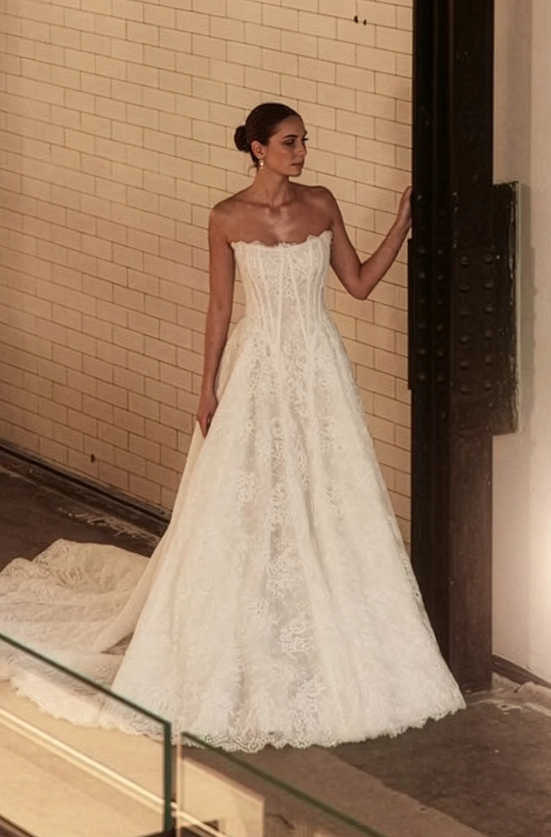 Photo of the white bridal gown
