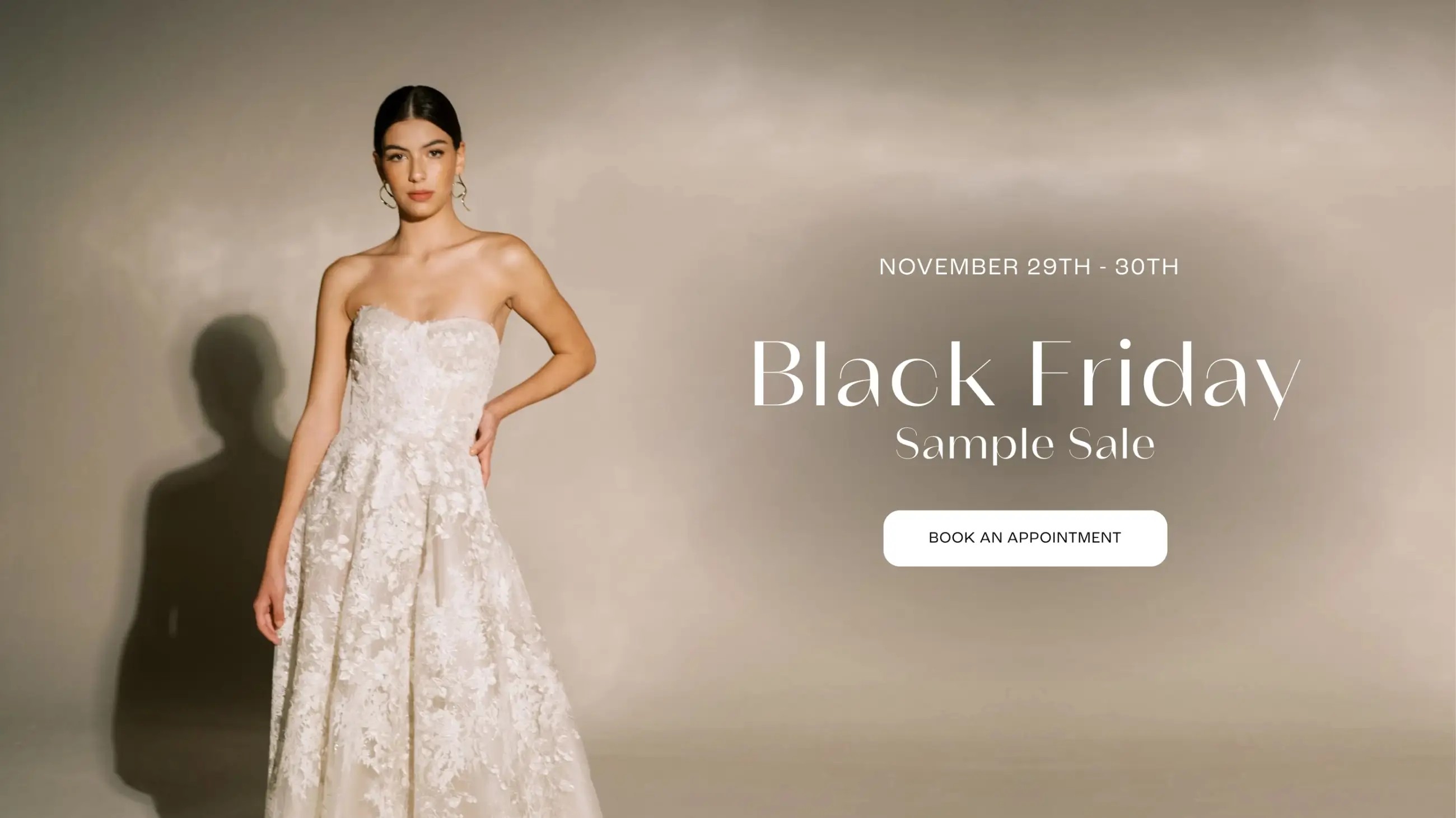 Black Friday Sample Sale Banner for Desktop